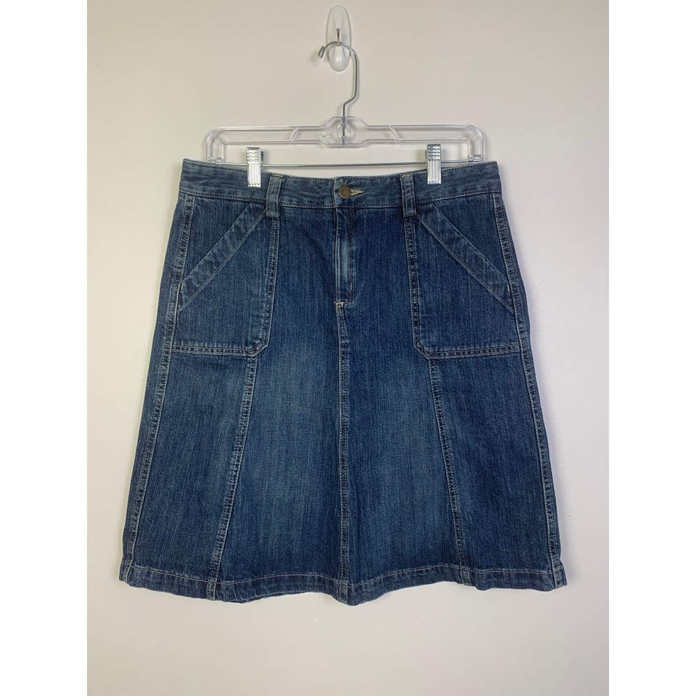 Eddie Bauer A-line Denim Skirt, Size 10